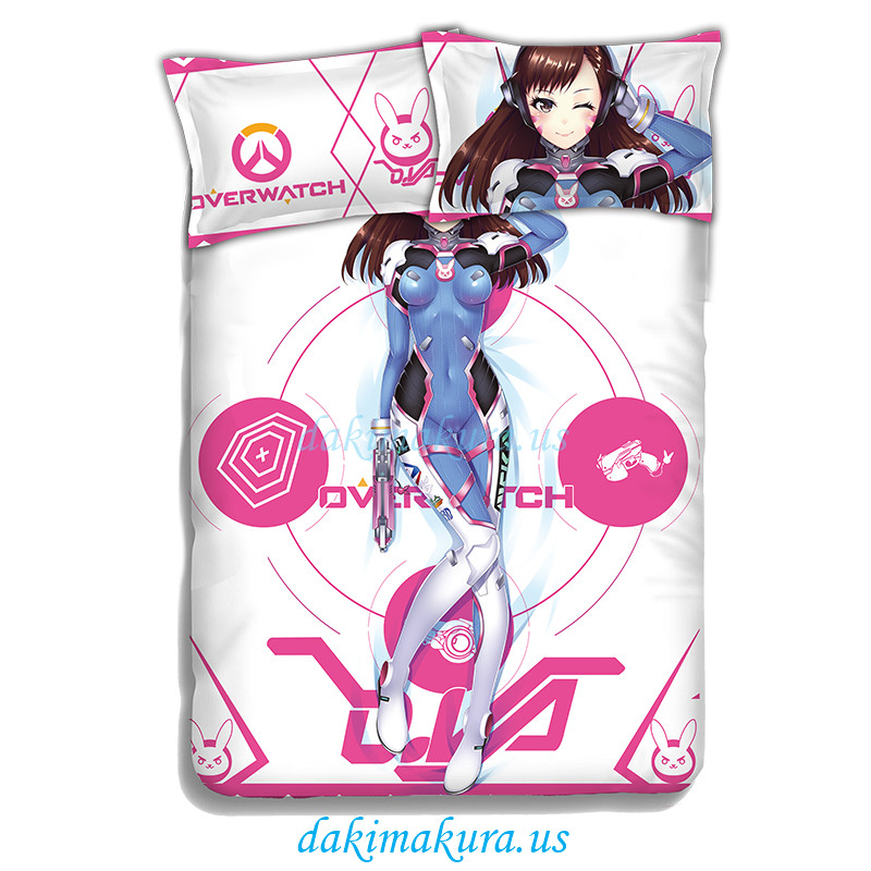 D.Va - Overwatch Japanese Anime Bed Blanket Duvet Cover with Pillow Covers